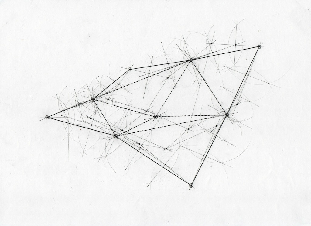 Plate 2: Compass bisection arcs and Stage 1 subdivision